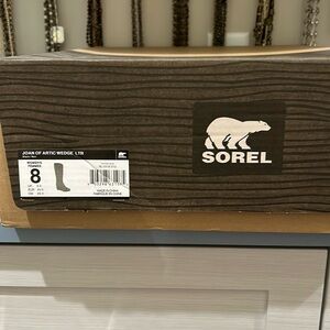 Black wedge Joan of Artic lace up boots